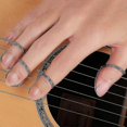 thumbnail image 4 of 8pcs Guitar Finger Pick Set - Stainless Steel, 4 of 5