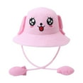 thumbnail image 1 of Sombrero de pescador con visera y orejas de conejo para niñas Rosa, 1 of 9