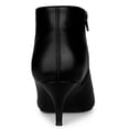 thumbnail image 2 of BLISSFUL STEP Women's Cutout Stiletto Heels Ankle Booties Black 6, 2 of 8