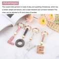 thumbnail image 4 of Uxcell Bling Car Rear View Mirror Charm Initial Letter Interior Decoration Hanging Crystal Ornaments for Women DIY N Letter, 4 of 6