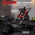 thumbnail image 5 of FORGEMUS 1100lb Leg Press Machine，Hack Squat Machine with linear bearings for Home Gym, Strength Training,Red, 5 of 9