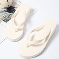 thumbnail image 5 of Yuanlong Women's Sandals EVA Wedge Platform Flip Flops Thong Sandals Non Comfort Sleek Summer Beach Casual Slides, 5 of 6