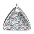 thumbnail image 4 of Picia Colorful Shark Pattern Long Tissue Box Cover,PVC Leather Triangle Holder,Tissue Box Holder with Magnetic Bottom,Facial Paper Organizer Dispenser-7.9"X4.9"X4.5", 4 of 9