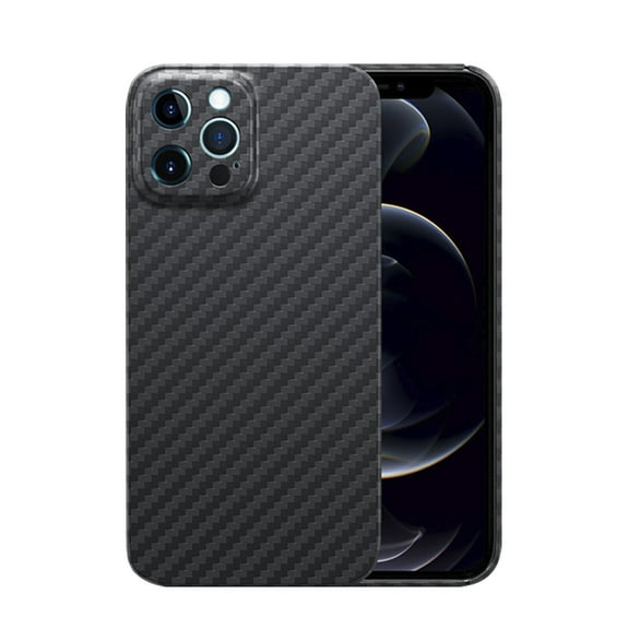 Case for iPhone 14 Pro, Carbon Fiber Texture Slim Cover Compatible with MagSafe Wireless Charging, Rugged Shockproof Anti-Scratches Case for iPhone 14 Pro, Black