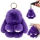 thumbnail image 3 of Rabbits Fur PomPom Bunny Key Chain Cute Cartoon Plush Keychain Pendant for Kids Teens Adults, 3 of 5
