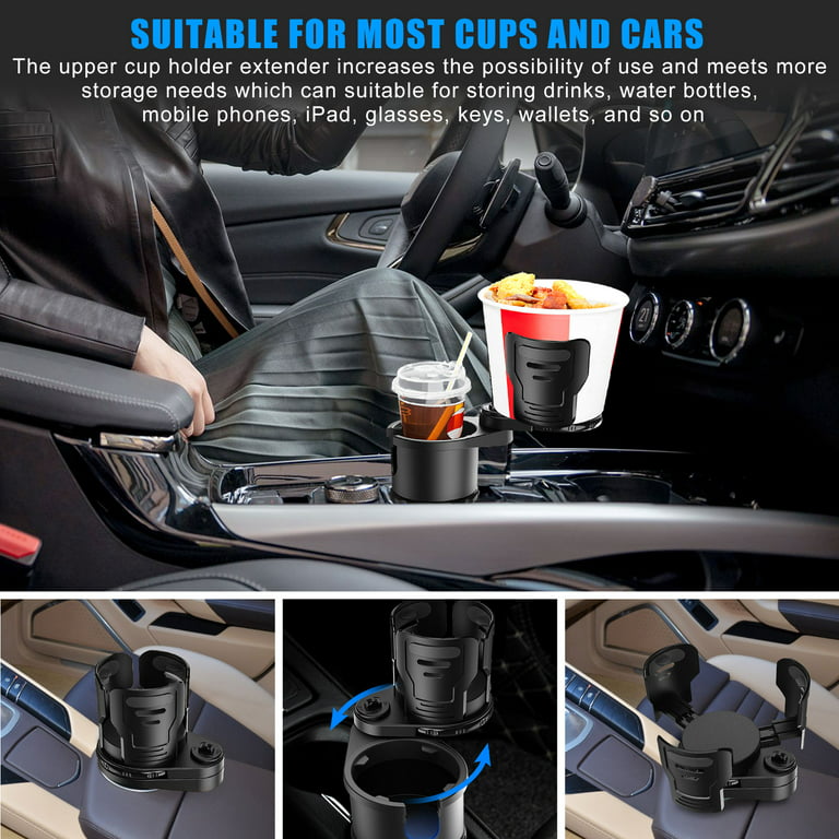TSV Car Cup Holder Expander Adapter, Multifunctional Auto Cup