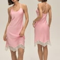 thumbnail image 1 of Camisón de mujer con tirantes y encaje, ajustable, cómodo y para el hogar., 1 of 8