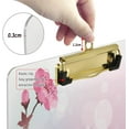 thumbnail image 4 of FMSHPON Floral Pink Cherry Blossom Flower Clipboard Hardboard Wood Nursing Clip Board and Pull for Standard A4 Letter 13x9 inches, 4 of 8