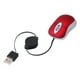 thumbnail image 5 of EeaseMX Creative USB Cableado con cable Mini Telescópico Ratón Portátil Mouse Ratón portátil (rojo), 5 of 7