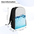 thumbnail image 4 of Easygdp Crystal Clear Water Splash Mochila Versátil y Elegante: Comodidad, Almacenaje y Durabilidad para la Universidad, Trabajo, Viajes y Uso Diario, 4 of 8