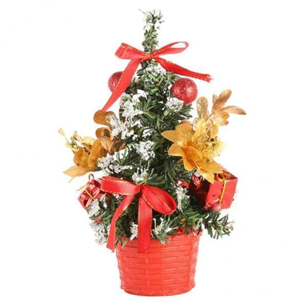2x Adornos de decoración de Navidad, Bowknot de escritorio Adorno de árbol de Navidad de Navidad Decoración hogar, Navidad Gloria Adorno de Navidad para el hogar