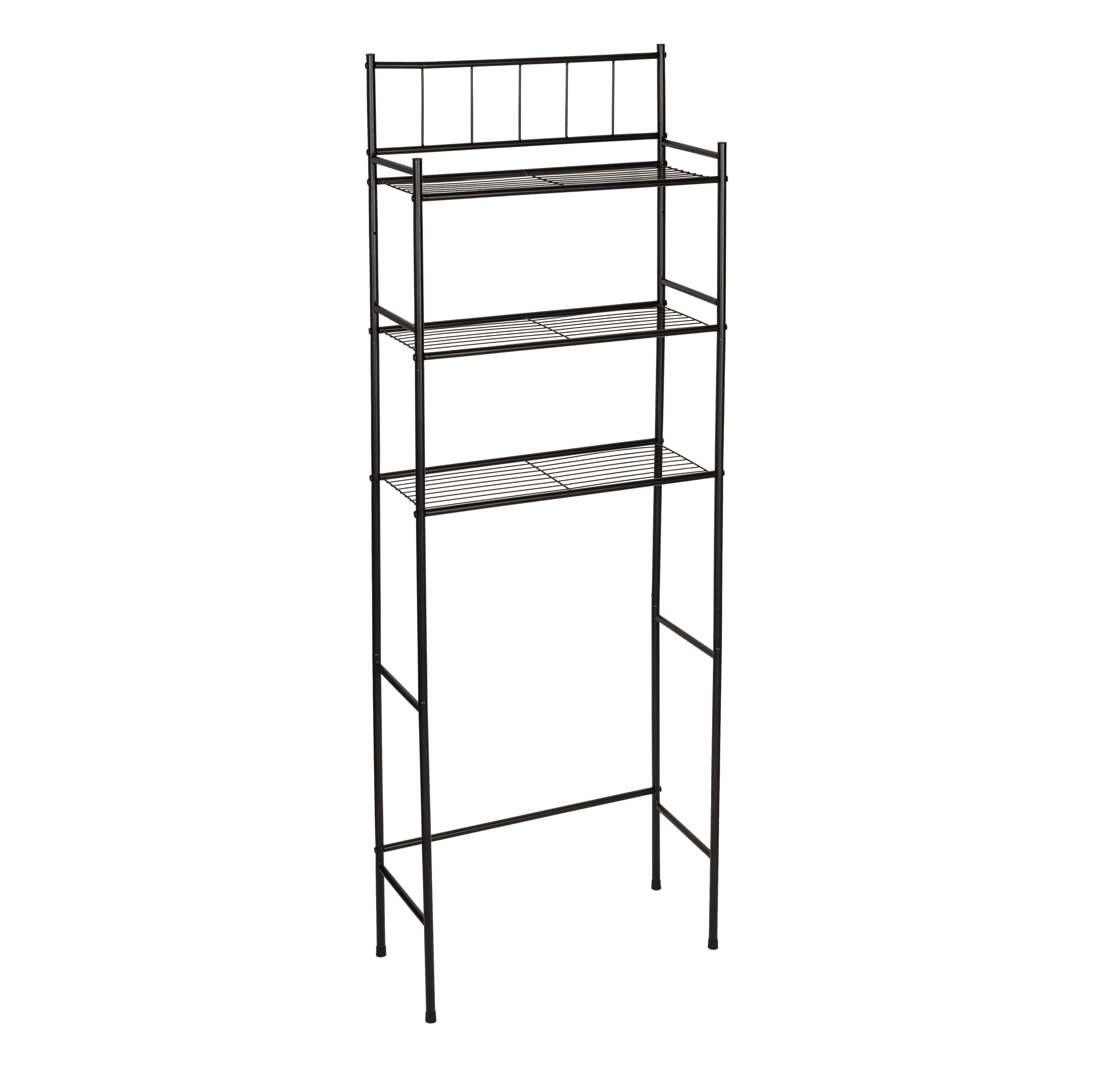 Honey Can Do OverTheToilet Space Saver Shelving Unit, Black