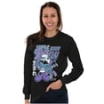 thumbnail image 4 of The Smurfs Cool Kanji Born Fly Unisex Plus Size Long Sleeve Tee Shirt Brisco Brands 2X, 4 of 5
