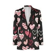 thumbnail image 5 of Uorisanigo Men's Blazer Casual Size XL Breathable Casual Blazer Jacket Long Sleeve Blazers Suit Jackets with Pockets Mens Valentines Jacket Suit, Heart Print Valentines, 5 of 6