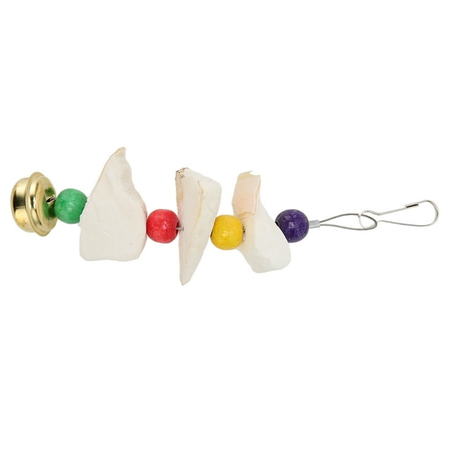 Juguetes para masticar loros, juguetes para masticar pájaros, juguetes coloridos para masticar pájaros, juguete para masticar con hueso de sepia, calidad superior