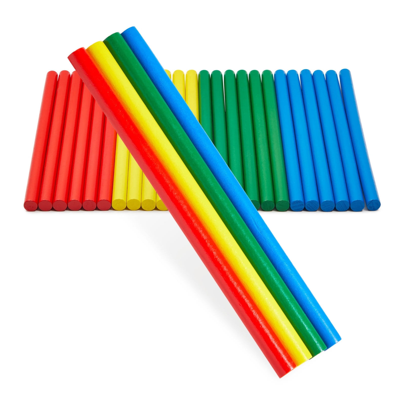 24 Pack of Lummi Rhythm Sticks for Kids Classroom Activities, Bulk Set