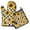 Black White Checker, variant on Black White Checker Sunflower Pattern Kitchen Oven Mitt and Pot Holder Sets 2 Pcs for Baking, Cooking and Grilling, Heat Resistant Up To 392 °F