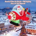 thumbnail image 2 of GVN 7.2ft Inflatable Airplane Christmas with Gift Boxes and Built in LED Lights, Christmas Blow Up Decoration for Holiday, Party, Xmas, Yard, Garden Decorations, Multicolor, 2 of 8