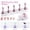 Pink, variant on CHENjy Acrylic Nail Practice Stand with Magnetic Base, Nail Art Holder for False Nail Display and Training, Pink
