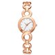 thumbnail image 1 of Reloj de aleación de moda Reloj de pulsera de cuarzo con pantalla analógica y esfera redonda (blanco dorado rosa), 1 of 6