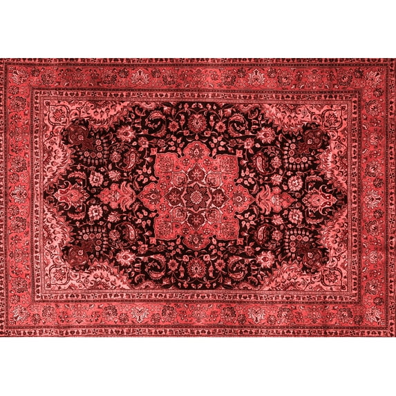Ahgly Company Indoor Rectangle Persian Red Traditional Area Rugs, 5' x 7'