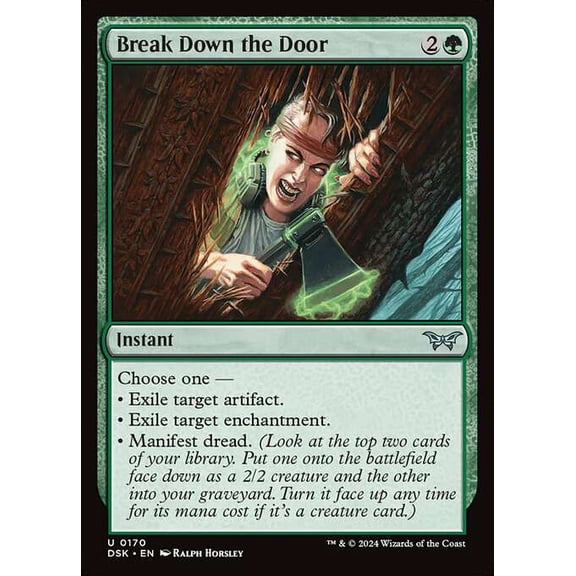 MtG Duskmourn: House of Horror Uncommon Break Down the Door #170