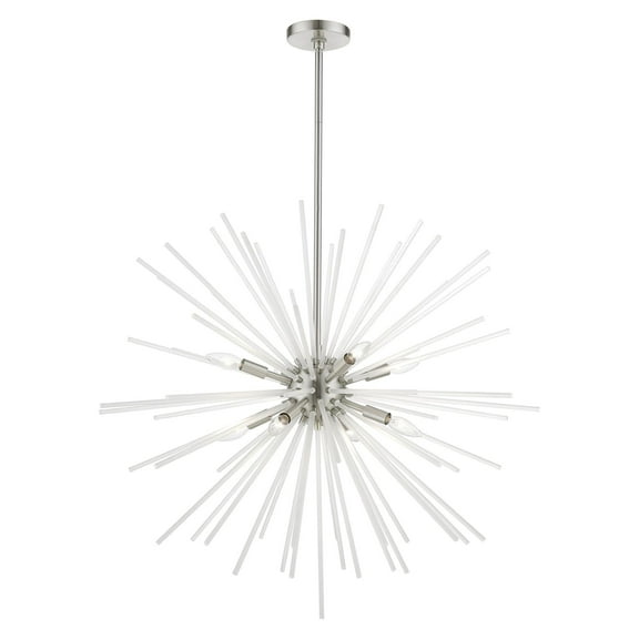 Livex Lighting - Uptown - 8 Light Large Foyer Chandelier In Sparkling Style-38