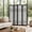 Black, variant on 4 Panel Room Divider Folding Privacy Screen Decorative Freestanding Japanese Indoor Partition For Bedroom Home Office Apartment Wood Frame White Panel Space Divider,Black