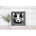 thumbnail image 2 of How 'Bout No Grey Cat Face 12 x 12 Wood Wall Sign Plaque, 2 of 4