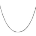 thumbnail image 3 of 14K White Gold Jbsp's 2mm Diamond-Cut Rope Chain (20 X 2) Made In Peru 618-20, 3 of 5