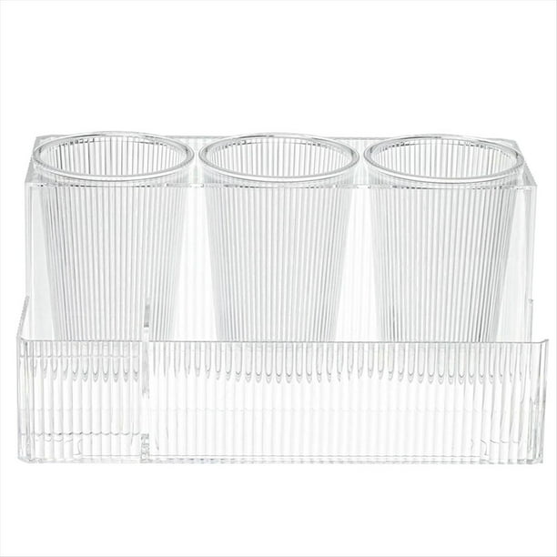 Soporte Transparente para Secador de Pelo, Organizador, Soporte para Secador de Pelo, Almacenamiento para Alisador, Herramientas de Peinado, Soporte de Almacenamiento para Tocador