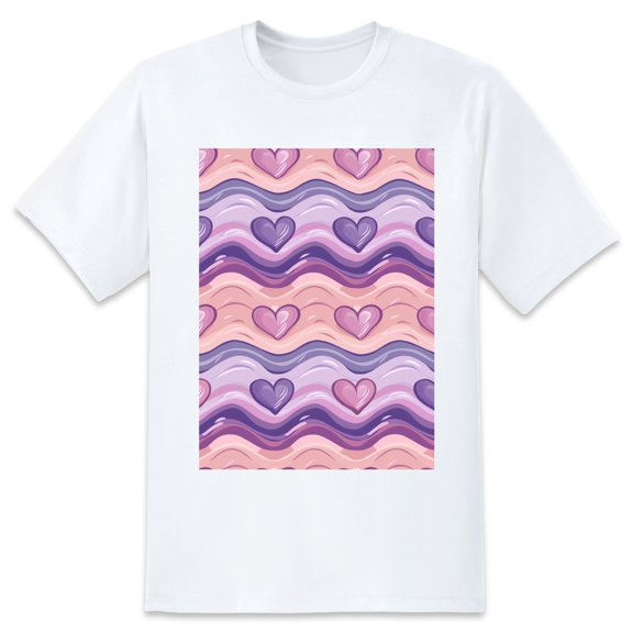 Basic Oversize Tees For WomenLove Loose Boyfriend Shirts Casual Blouse round neck