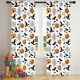 thumbnail image 5 of Blackout Kids Curtains,Halloween Witch Hats Pumpkins and Spider Webs Childrens Insulated Curtains Set Of 2,Bedroom Essentials,Toddler Room Decor 42x84in(106x213cm), 5 of 5