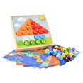 thumbnail image 2 of Rompecabezas Creativo de Tablero, Juegos de Rompecabezas, Rompecabezas con Clavijas, Juguetes de Mosaico, Juguetes Educativos para Niñas, , Bebés Vida Sunnimix Tablero perforado de clavos de hongos, 2 of 8