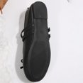 thumbnail image 5 of SuTry Women's Round Toe Flats Glossy PU Leather Slip On Elastic Lace Comfortable Casual Walking Shoes(36), 5 of 9