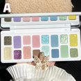 thumbnail image 3 of 16 Color Eye Shadow Palette Colorful Artist Shimmer Powder Makeup Glitter Pressed Matte Kit, 3 of 8