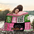thumbnail image 3 of Nurse Gifts Blanket 50*60", Nurses Week Gifts, Sorority Gifts for Women, Black Nurse Appreciation Gifts, Pink and Green Blanket for Black Girl Nurses, African American Nurse Graduation Gifts, 3 of 6