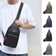 thumbnail image 1 of Bolsa pectoral impermeable de nailon para hombre | Paquete frontal multicapa antirrobo con puerto de carga USB | Mochila bandolera bandolera de gran capacidad | 30x17x6cm | Verde Azul Gris, 1 of 7