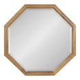 thumbnail image 3 of Kate and Laurel Hogan Farmhouse Octagon Wood Wall Mirror, 24 x 24, Rustic Brown, Traditional Inspired Geometric Wall Decor, 3 of 8