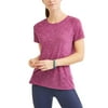 Athletic Works Womens Core Active Short Sleeve Crewneck Performance T-Shirt