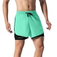 thumbnail image 4 of Bibifish Women's 2-In-1 Shorts Double Layer Unisex Couple Running Outdoor Shorts Workout Shorts, 4 of 6