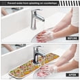 thumbnail image 5 of Coolnut Autumn Pumpkins Birds Sink Splash Guard for Faucet 2 Packs Faucet Absorbent Mats, Vintage Faucet Handle Drip Catcher Quickly Drying Mat for Kitchen Counter Bathroom, 30"x5.5" RV, 5 of 7