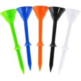 thumbnail image 1 of Plastic Golf Tees Cup Mixed Color 3 1/4 Inch 83mm Long Unbreakable Value 50 Pcs, Step Down Tee Durable Tool Accessory For Men Women Kid, 1 of 5