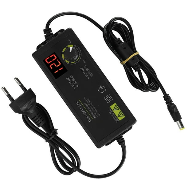 Voltaje Ajustable, Adaptador De Corriente, Conveniente 12 X 5 X 3,2 Cm 3V-12V Para Monitores LCD Tiras LED
