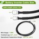 thumbnail image 4 of Cables de batería inversores de 3/8" Lug 5/16" Lug 7 AWG de 7 pies de Unique Bargains, Cobre estañado, 1 Pc Negro, 4 of 7
