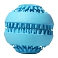 thumbnail image 3 of Juguete dispensador de comida para perros Yinane rompecabezas de goma resistente a mordeduras azul pequeño, 3 of 8