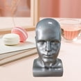thumbnail image 1 of Cabeza de maniquí perfecl para hombre PVC Gris, 1 of 8