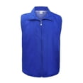 thumbnail image 1 of TOPTIE Gilet d'Activité de Supermarché à Fermeture Éclair Complète - Bleu Royal - m, 1 of 4