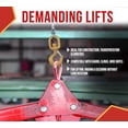 thumbnail image 5 of Crosby L-322AN Swivel Hook with Latch - 3 Ton Working Load Limit - Golden Painted Forged Steel Swivel Lifting Hook - 1048834, 5 of 12