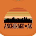 thumbnail image 4 of Inktastic Anchorage Alaska Skyline Boys or Girls Baby Bib, 4 of 4